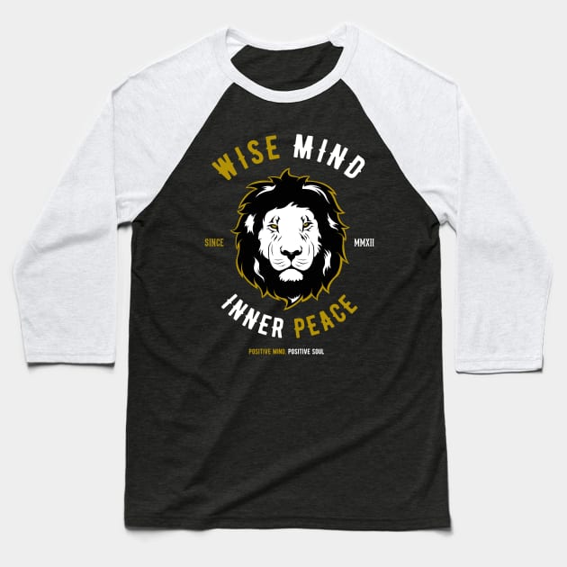 Leo - Wise Mind, Inner Peace Baseball T-Shirt by Hariolf´s Mega Store